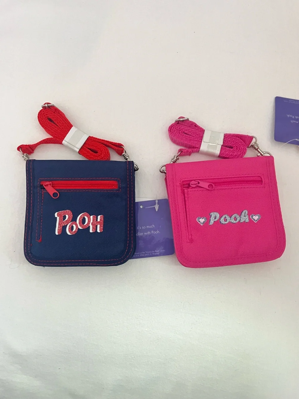 Vintage Disney Kids Winnie the Pooh Crossbody Wallets Y2K Deadstock